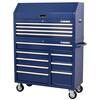Husky Standard Duty 42 in. x 18 in. D 12-Drawer Blue Rolling Tool Chest Combo H42CH4TR8BLU