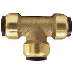 1/2 in. Brass Push-to-Connect Tee