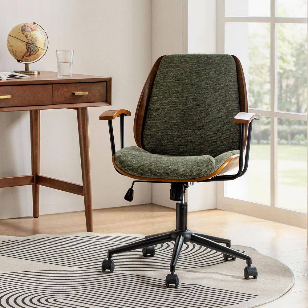 JAYDEN CREATION Adrian Polyester Adjustable Height Swivel Tilt