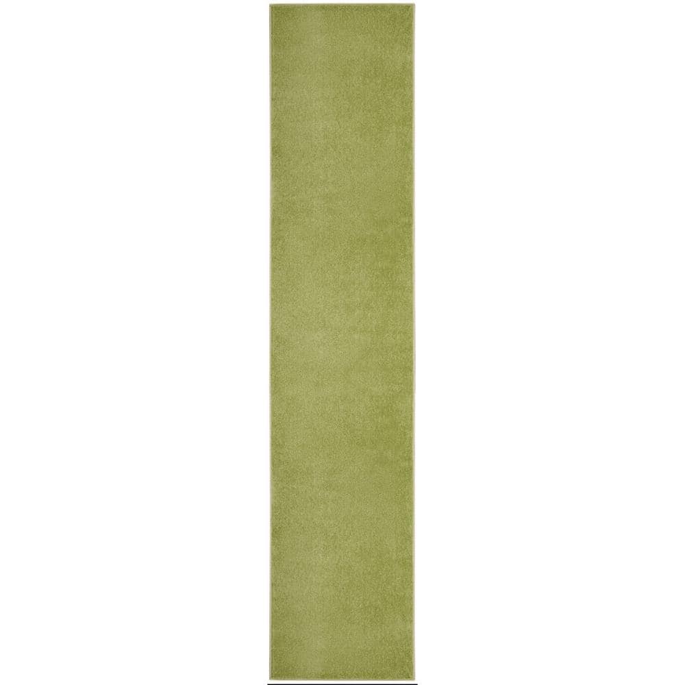 Essentials 2 ft. x 16 ft. Green Solid Contemporary Kitchen Runner Indoor/Outdoor Area Rug price history on PriceWatchPro