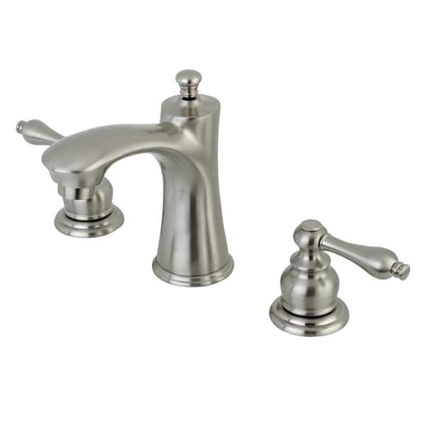 Kingston Brass 8 in. Widespread 2-Handle High-Arc Bathroom Faucet in Brushed Nickel