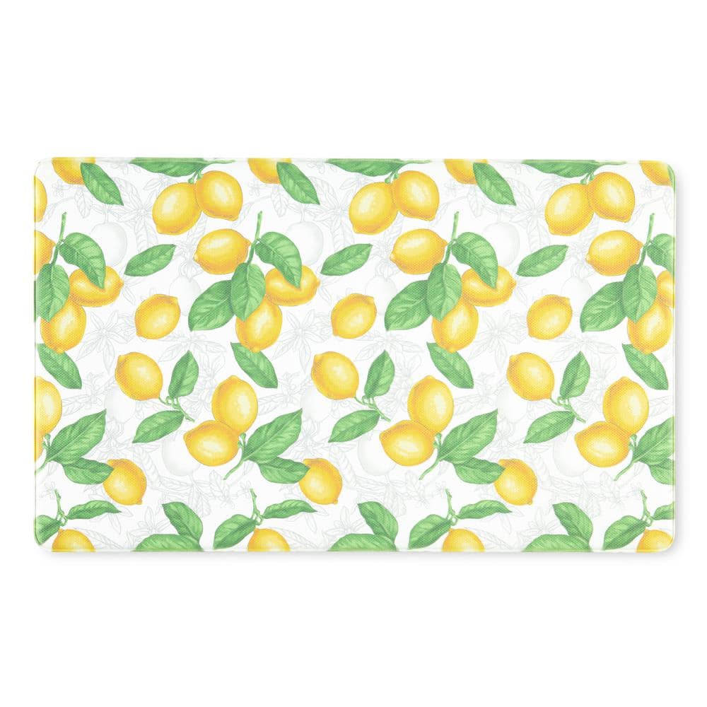 MARTHA STEWART Lots of Lemons 19 in. W x 19 in. H White/Yellow Cloth Napkins  (Set of 4) N4018634TDMS 58YL - The Home Depot