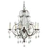 Generation Lighting Chateau 6-Light Mocha Bronze Classic Crystal ...