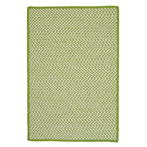 Sadie Lime 2 ft. x 3 ft. Indoor/Outdoor Patio Braided Area Rug