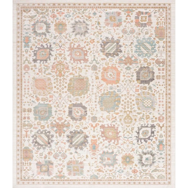 Crestwood Cream 8 ft. x 10 ft. Oriental Indoor Area Rug