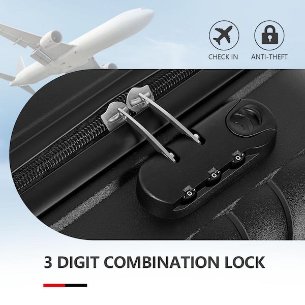 HIKOLAYAE 2-Piece PP Luggage Set with Locks, Includes Carry-On 14