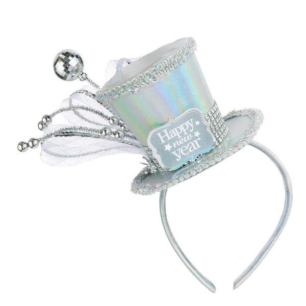 Amscan 11 in. x 18 in. Rectangular Black Plastic New Year's Hello 2020 Coupe Platter (3-Pack)