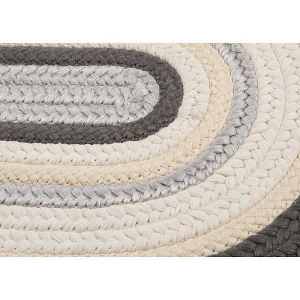 Frontier 8 ft. x 11 ft. Neutral Braided Oval Area Rug