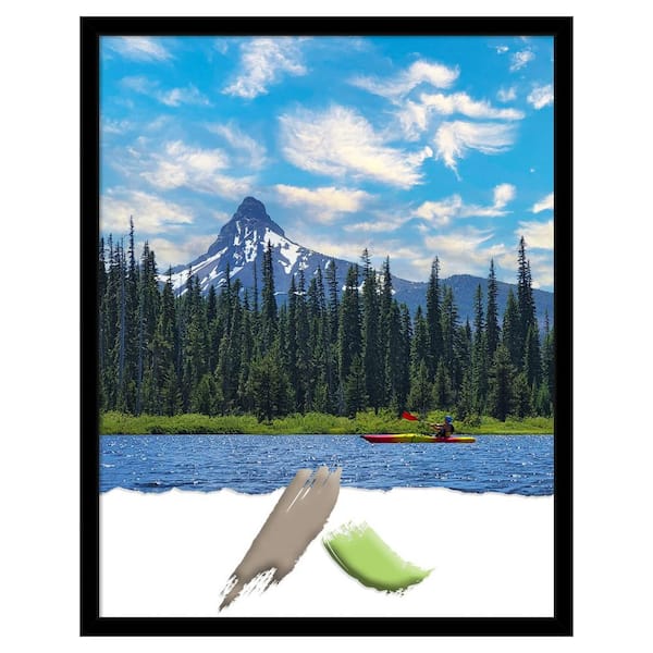 Amanti Art Jet Black Picture Frame Opening Size 22 in. x 28 in.