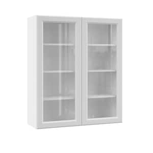 Designer Series Elgin Assembled 36x18x12 in. Wall Lift Up Door Kitchen Cabinet in White