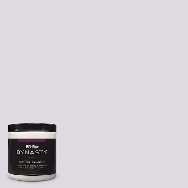 BEHR DYNASTY 8 oz. #PR-W01 Mystical Mist Eggshell Enamel Stain-Blocking Interior Paint and Primer Sample
