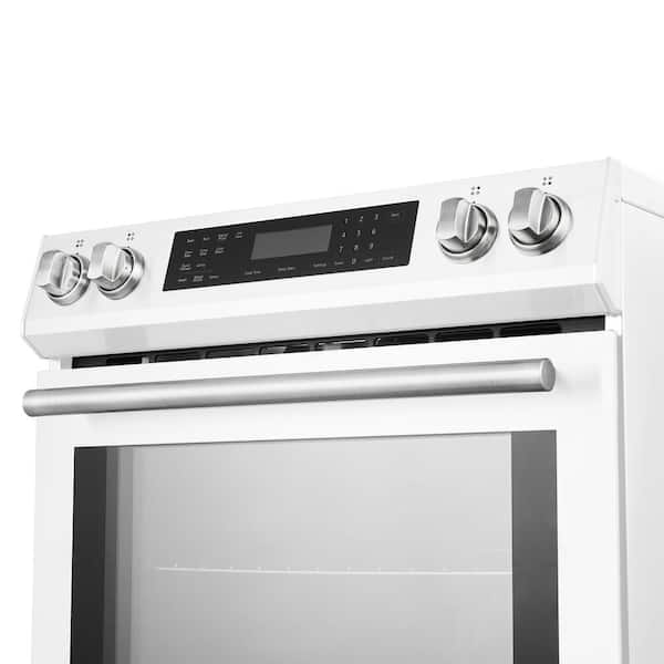 Forno Espresso Donatello 30 in. Slide-In Induction Range White 4