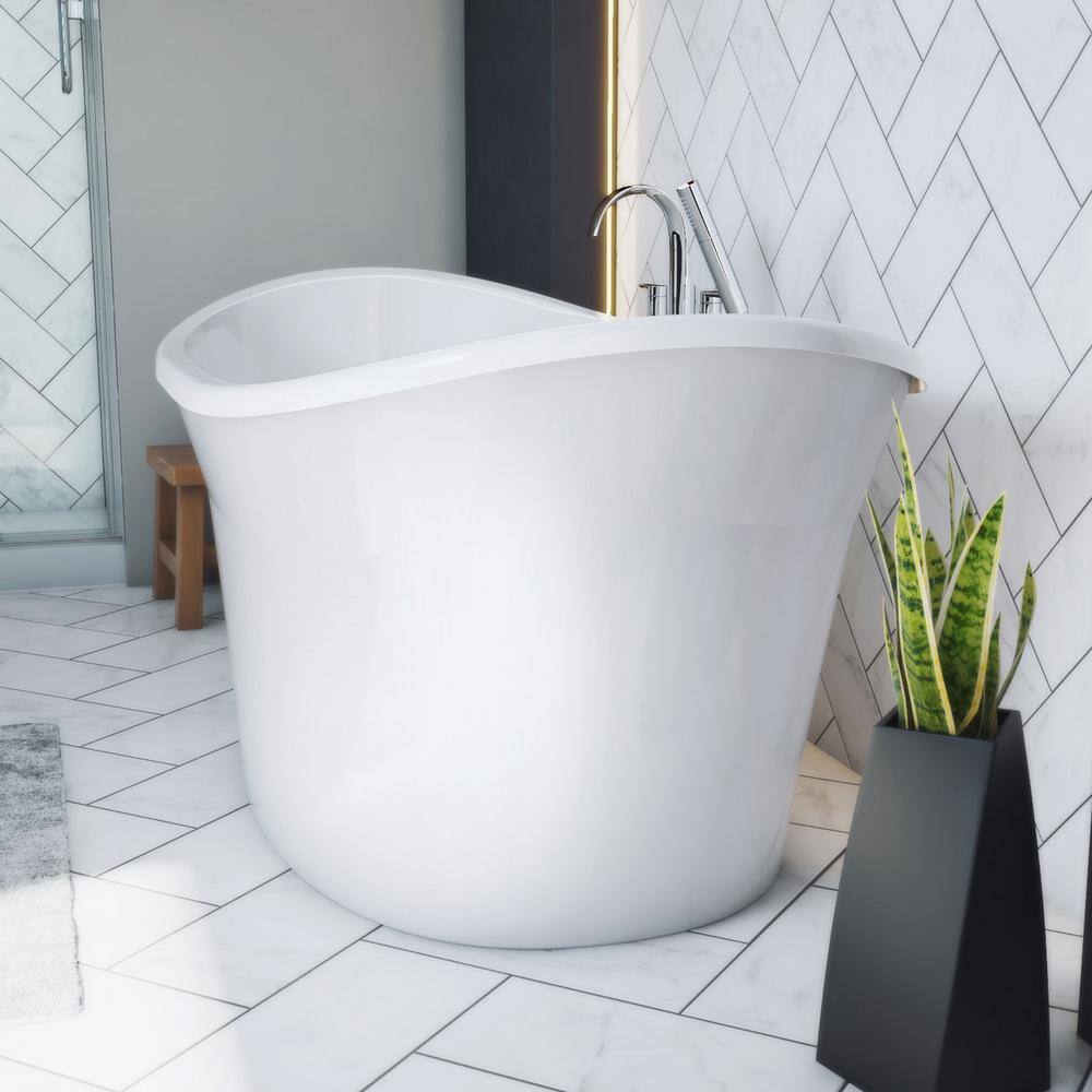 Montego 60" White Acrylic Freestanding Bathtub