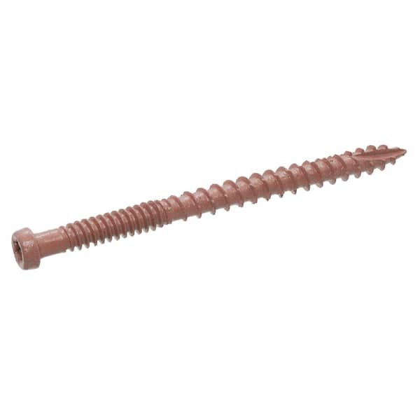 Grip-Rite #9 x 3 in. Coarse Red Polymer-Plated Steel Star-Drive Bugle Head Composite Deck Screws