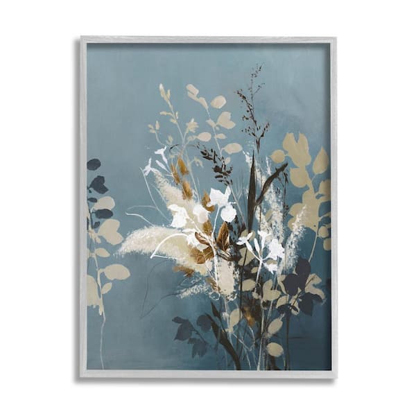 The Stupell Home Decor Collection Botanical Sprigs Modern Arrangement Design by Design Fabrikken Framed Nature Art Print 14 in. x 11 in.