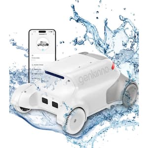 P2 Cordless Robotic Pool Cleaner for Above/In Ground Pools with Remote and App Control, White