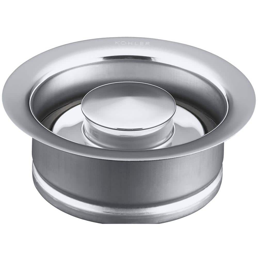 KOHLER 4.5 in. Disposal Flange with Stopper in Polished Chrome