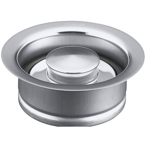 KOHLER 4.5 in. Disposal Flange with Stopper in Polished Chrome