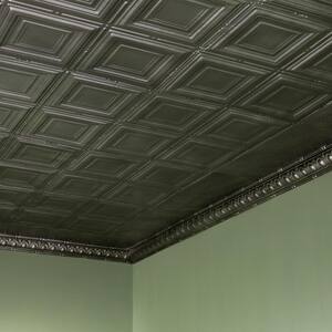 Syracuse 2 ft. x 2 ft. Nail-up Tin Ceiling Tile in Argento (Case of 5)