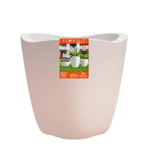 17 in. Tryas Large White Plastic Decorative Pot (17 in. D x 16.5 in. H)
