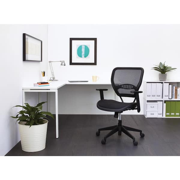 Office Star Products Deluxe Black AirGrid Back Office Chair 5560