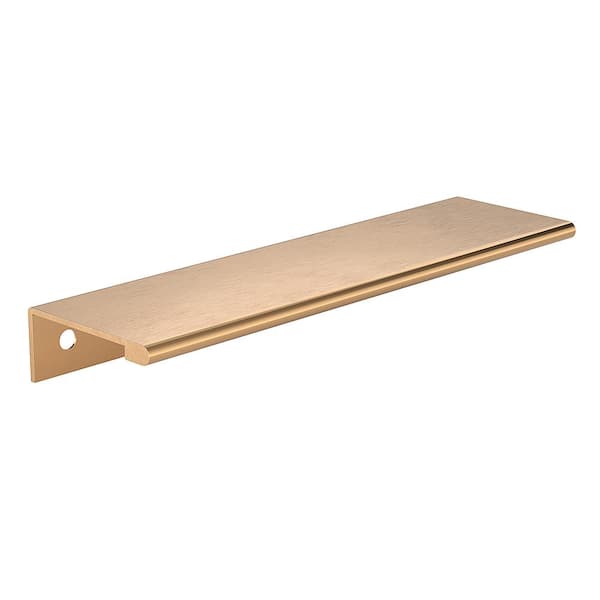 Richelieu Hardware Lincoln Collection 5-1/16 in. (128 mm) Modern Satin Gold Cabinet Egde Pull