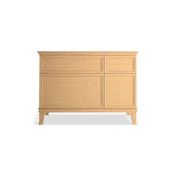 KOHLER Artifacts 48 in. W x 21.89 in. D x 34.49 in. H Bath Vanity Cabinet without Top in Weathered Oak