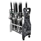 Reel Salty All Weather Double Sided Rolling 16 Rod Rack