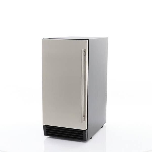 Teamson Kids 250 lbs. Freestanding Self-Contained Ice Maker in Stainless  Steel MIM250R - The Home Depot