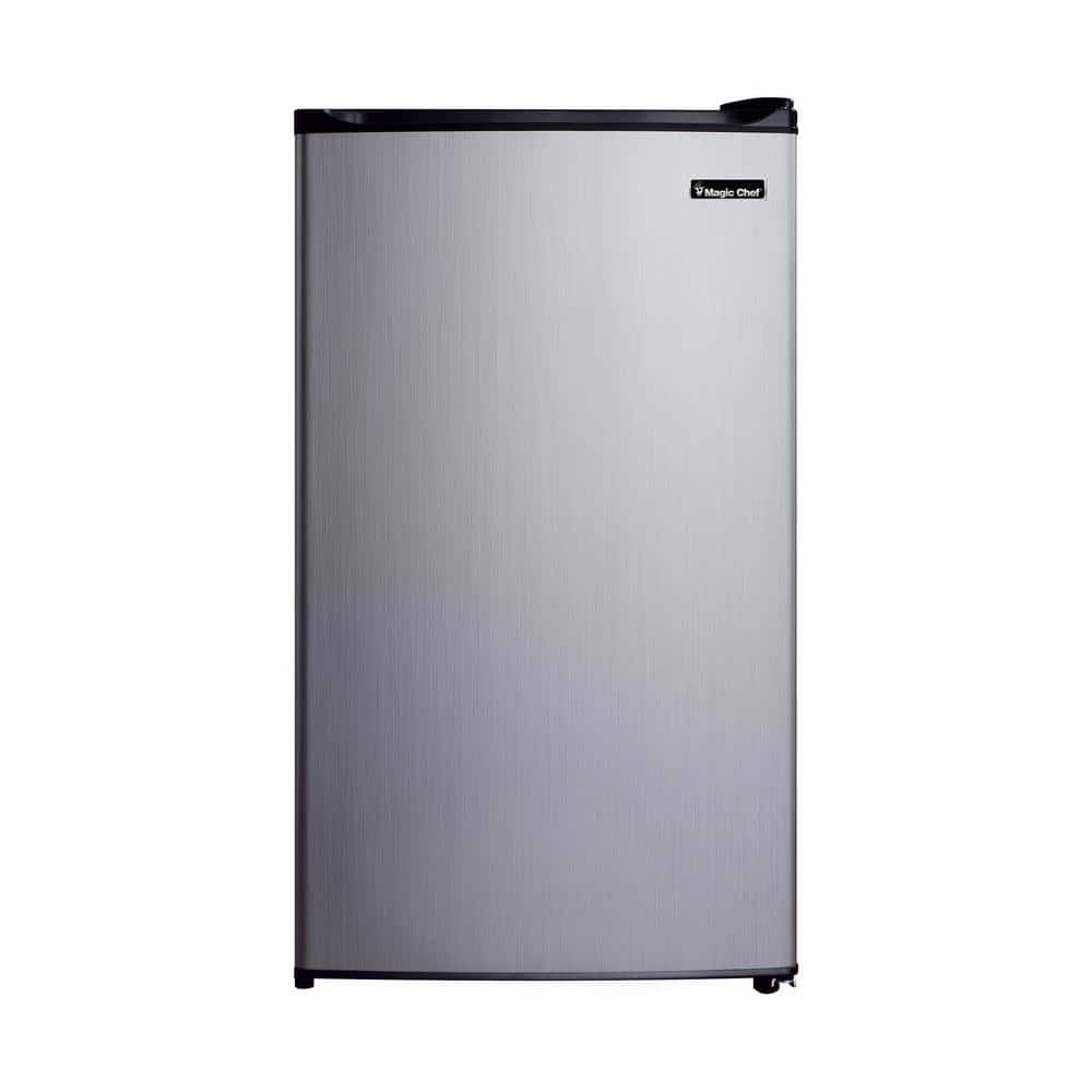 Magic Chef 3.2 cu. ft. Mini Fridge in Stainless Steel Look without Freezer