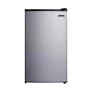 RCA RFR322 Mini Refrigerator, Compact Freezer Compartment, Adjustable  Thermostat Control, Reversible Door, Ideal Fridge for Dorm, Office,  Apartment, Platinum Stainless, 3.2 Cubic Feet