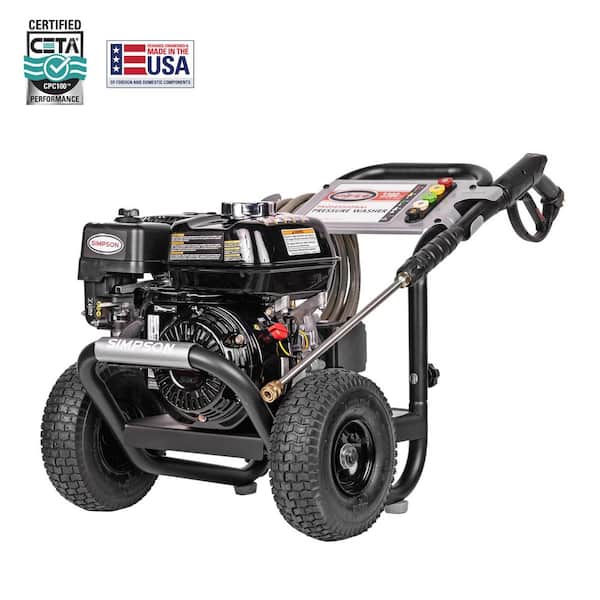 3300 PSI 2.5 GPM Gas Pressure Washer, HONDA GX200 Engine, Reliable Residential Cold Water Power Washer