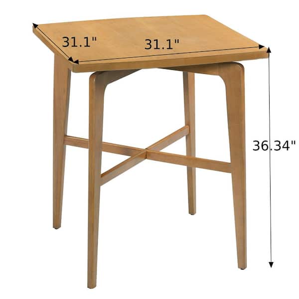 CHRISTOPHER KNIGHT HOME Ambric 36.34 in. H Natural Wood Square