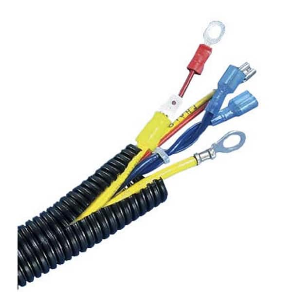 Corrugated Cable Conduction Tube Without Slot. 50 M Spool. Black PVC - View #9