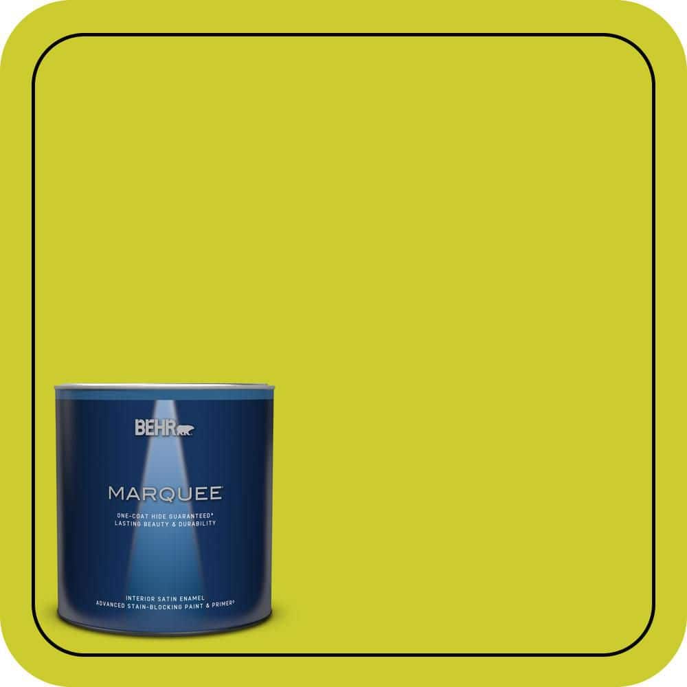 1 qt. #S-G-400 Lime Pop Satin Enamel Interior Paint & Primer price history on PriceWatchPro