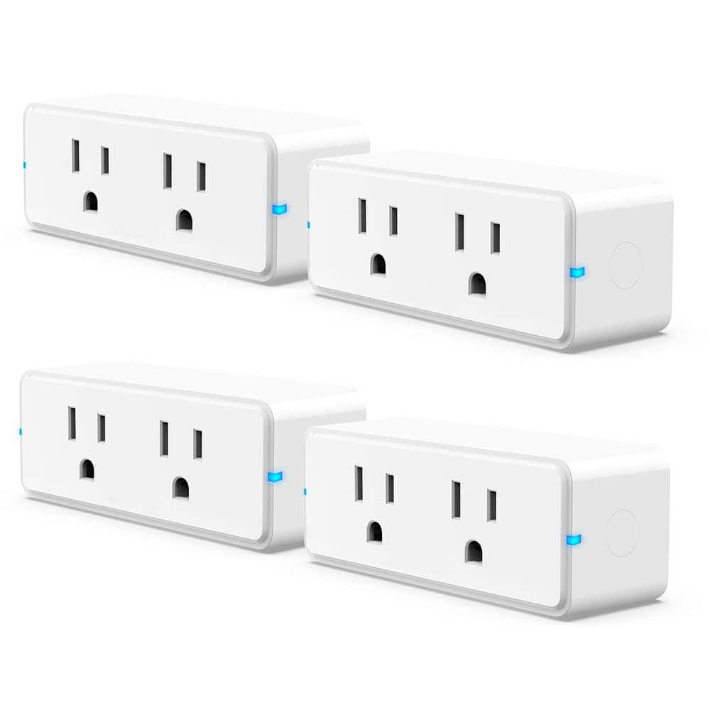 15 Amp 120-Volt Bluetooth Wi-Fi Grounding Plug Connector White Smart Outlet Voice Control Indoor Timer 1-Pack price history on PriceWatchPro