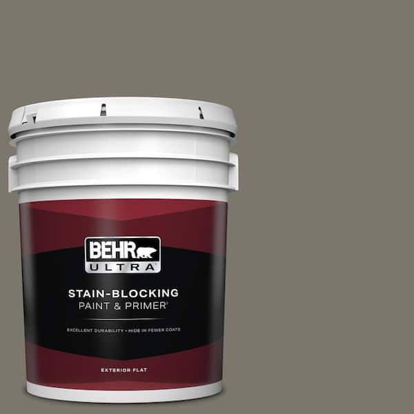 BEHR ULTRA 5 gal. #ECC-46-2 Eagle Ridge Flat Exterior Paint & Primer