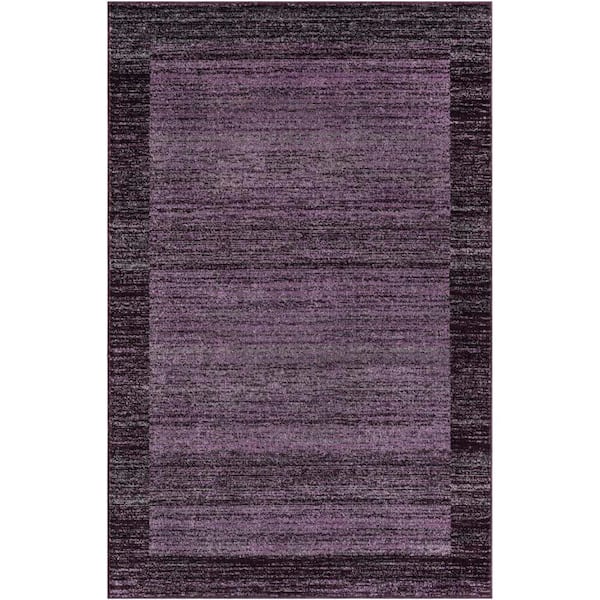Unique Loom Del Mar Abigail Violet 5' 0 x 8' 0 Area Rug