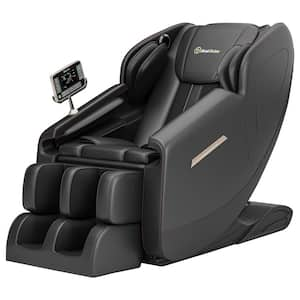 Favor-03 plus Black color Full Body Zero Gravity Shiatsu Recliner with Bluetooth and Led Massage Chair