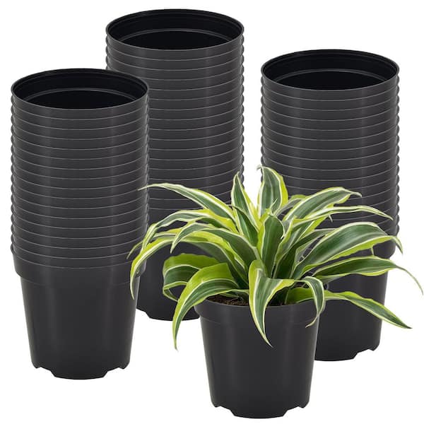 4 in. Black Plastic Standard Grow Pot (250-Pack)