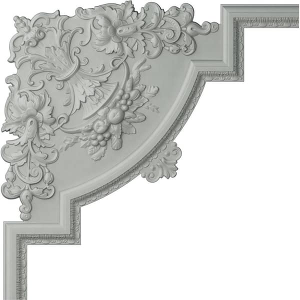 28 in. x 3/4 in. x 28 in. Urethane Loera Panel Moulding Corner (matches moulding PML02X00LO)