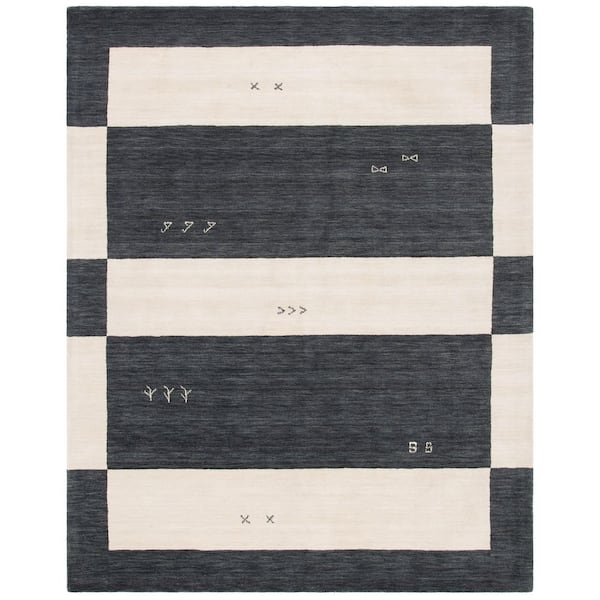 Himalaya 9 ft. x 12 ft. Cream Abstract Geometric Area Rug