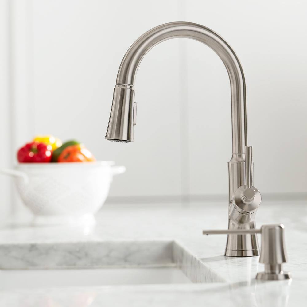 Joleena Polished Nickel 16 oz. Deck-Mount Soap Dispenser