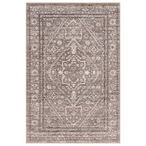 Mystic Medallion Gray 3 ft. x 4 ft. Traditional Area Rug
