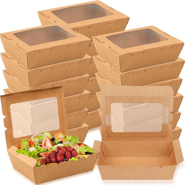 Leak And Grease Resistant Pint Size To Go Container For Restaurants And Food Service Takeout Box - View #10