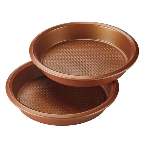Ayesha Curry 8 in. 2-Piece Round Cake Pan Set, Copper