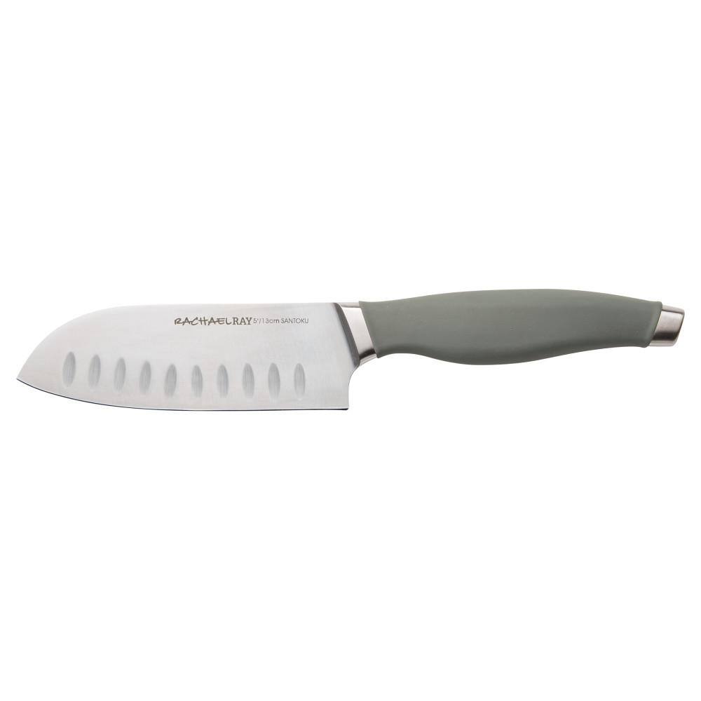 Gray 3-Piece Stainless Steel Chef Knife Set with Sheaths