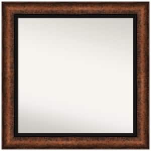 Hued Bronze 32.5 in. W x 32.5 in. H Square Non-Beveled Framed Wall Mirror in Bronze