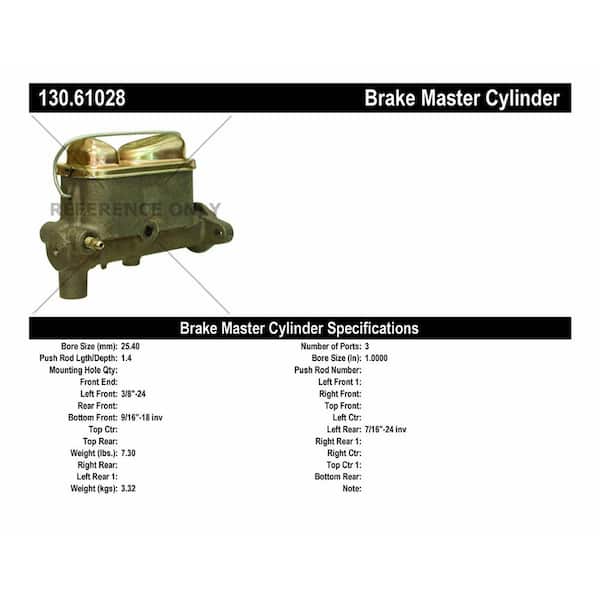 Centric Parts Brake Master Cylinder