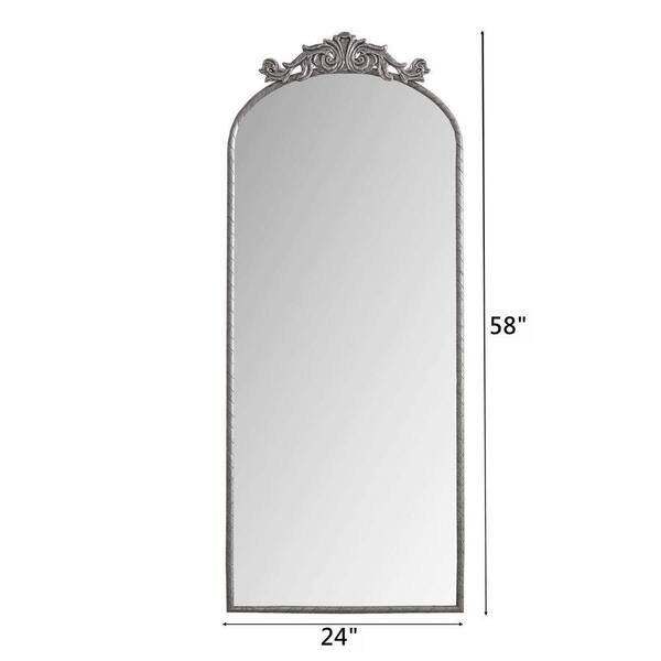 YESSKY DOWELL ENTER LLC Antique Silver 24 in W x 58 in. H Arch